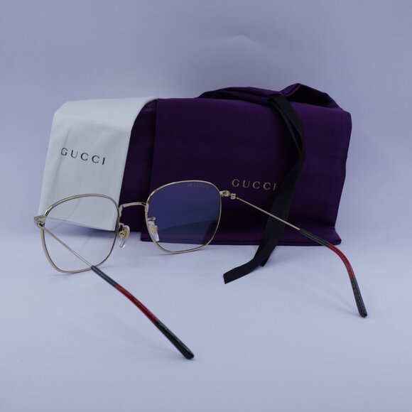 Gucci GG0681S 001 Sunglasses Gold Square Frame, Clear Photochromic Lenses - Picture 10 of 10